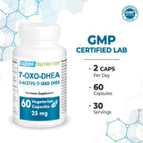 Supersmart 7-Keto DHEA ingredients list on the bottle