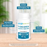 Supersmart 7-Keto DHEA supplement bottle with 60 capsules