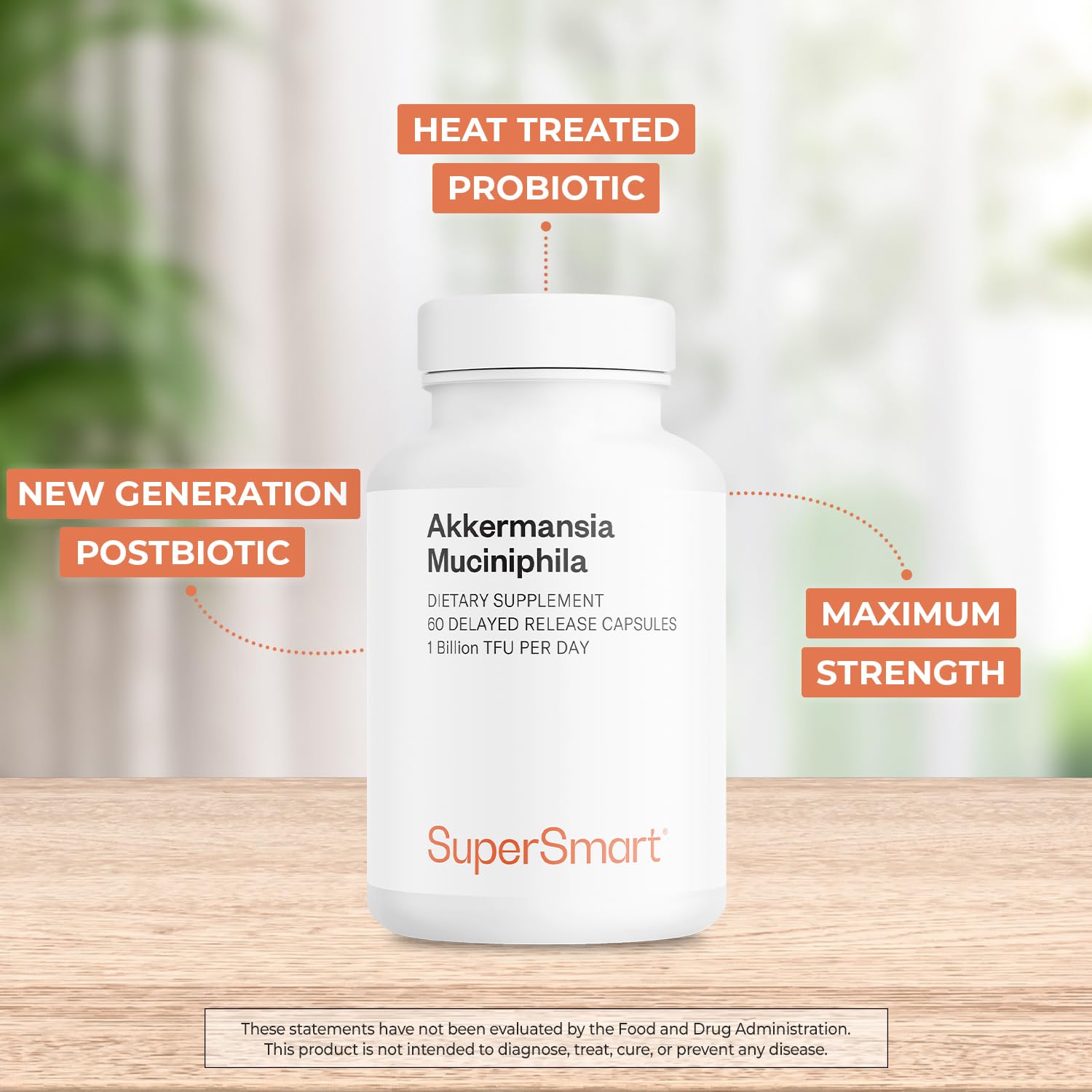 Supersmart Akkermansia Muciniphila Supplement capsule close-up