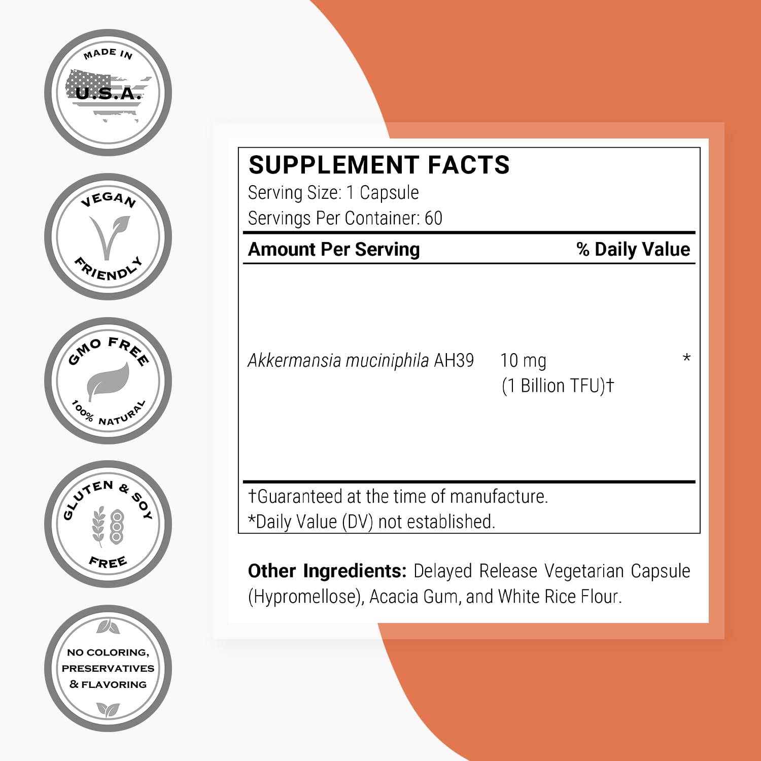 Supersmart Akkermansia Muciniphila Supplement packaging side view