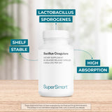 Supersmart Bacillus Coagulans Probiotic Capsules side view