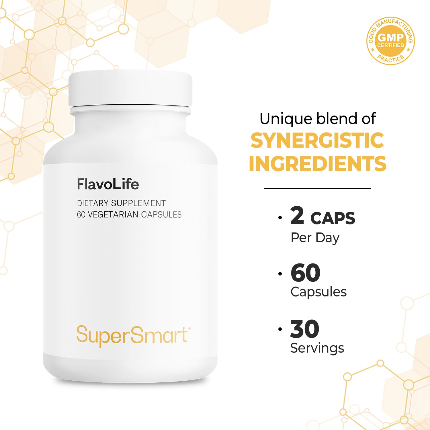 Supersmart Bioflavonoid Complex Supplement side view of packaging