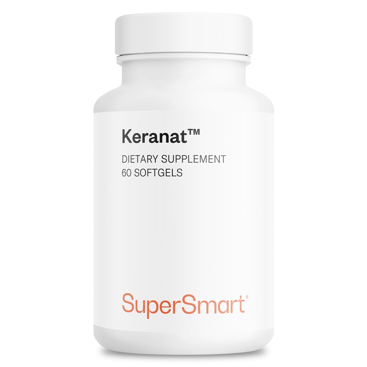 Supersmart Biotin Supplement 50 softgels front view