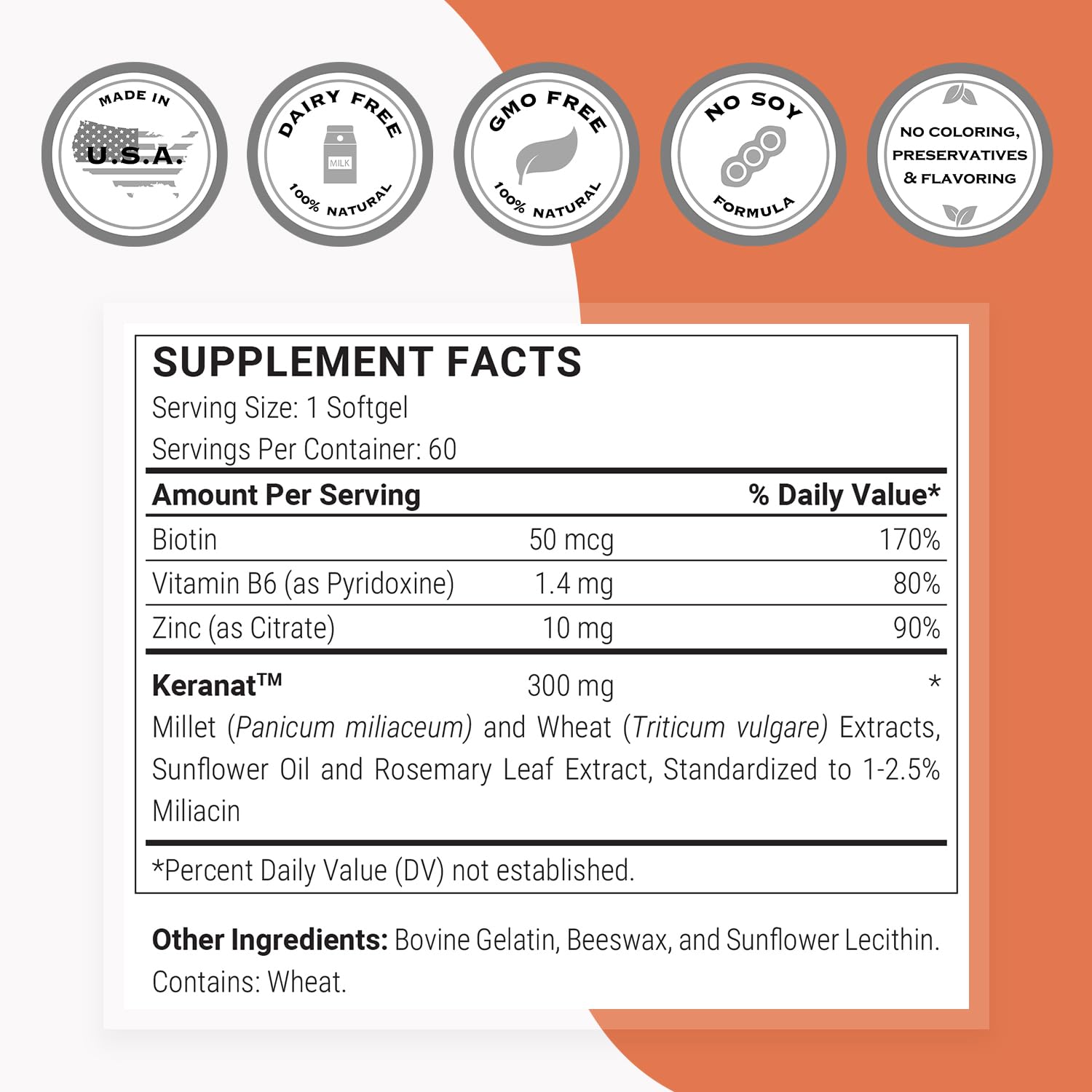 Supersmart Biotin Supplement packaging with softgels