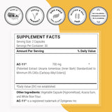 Supersmart Cat's Claw Supplement 350mg AC-11 Capsules bottle with label