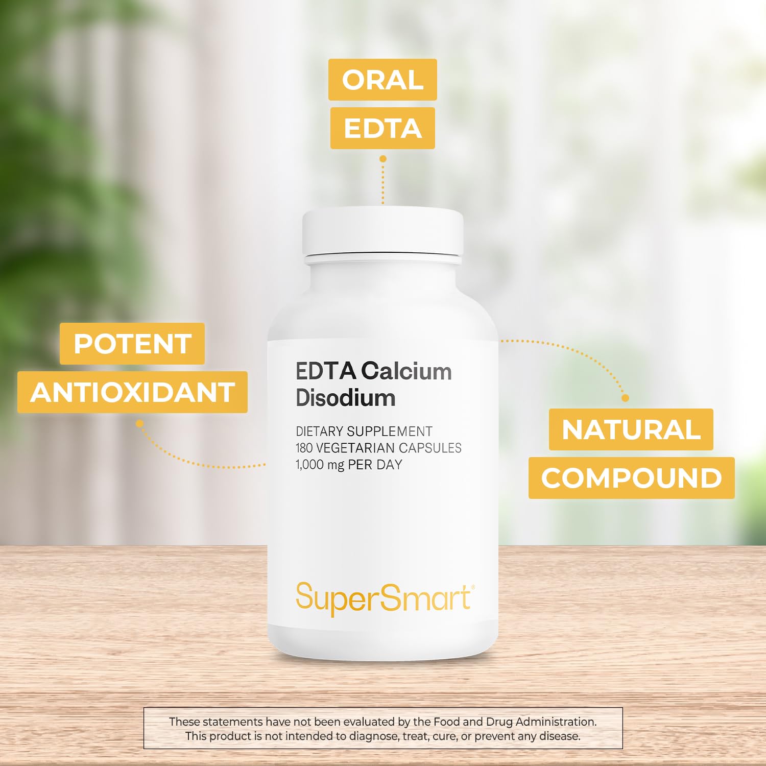 Supersmart EDTA Supplement 150g back view of packaging