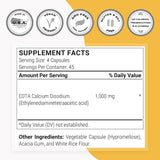 Supersmart EDTA Supplement 150g capsules in a hand