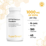 Supersmart EDTA Supplement 150g capsules on a wooden table