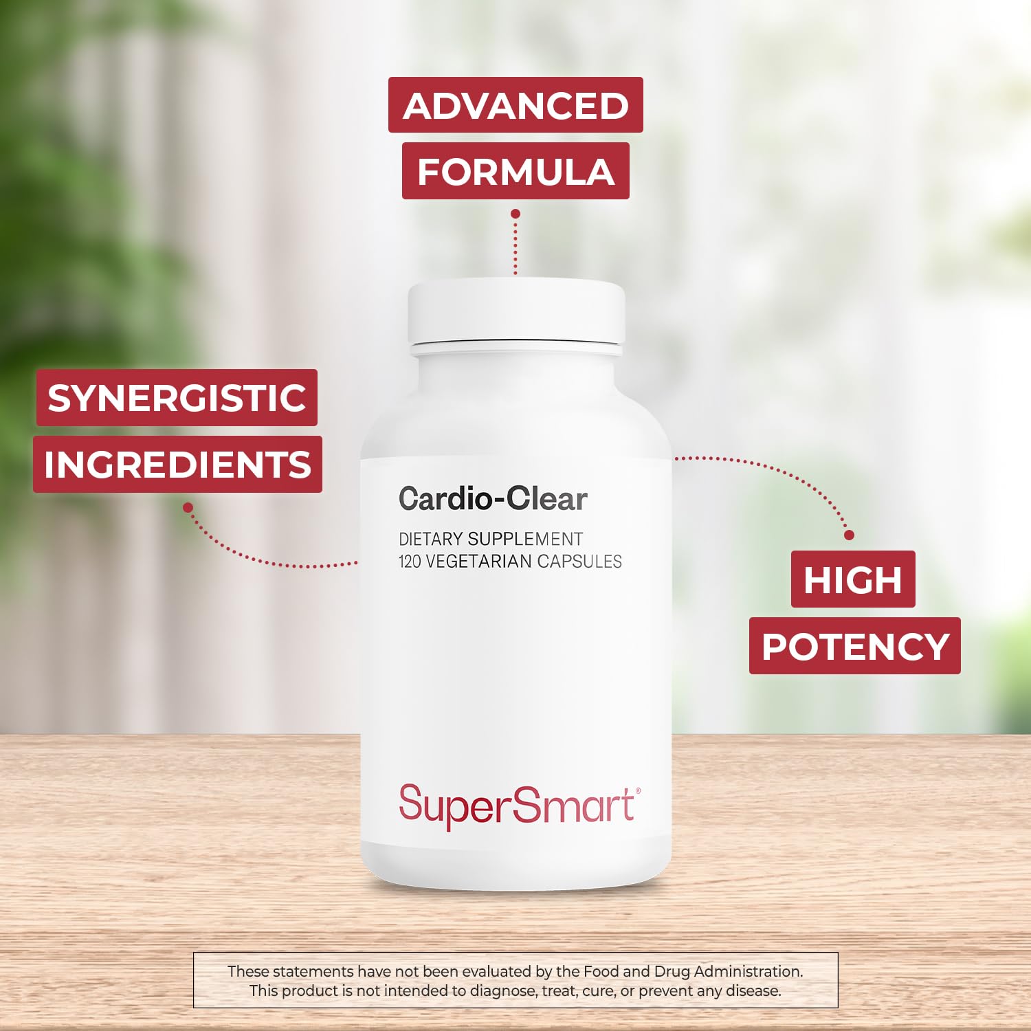 Supersmart Garlic EDTA CardioClear bottle with label