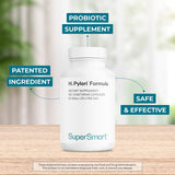 Supersmart H Pylori Formula Probiotic Supplement side view