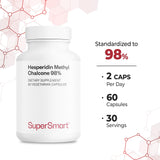 Supersmart Hesperidin Methyl Chalcone supplement label close-up