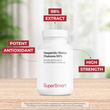 Supersmart Hesperidin Methyl Chalcone supplement side view with dosage information