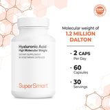 Supersmart Hyaluronic Acid Capsules 150mg open bottle