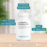 Supersmart Lactobacillus Rhamnosus GG Probiotic 100mg back view