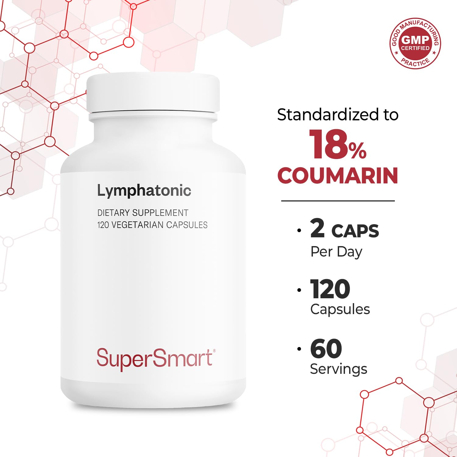 Supersmart Lymphatonic Supplement with ingredients list