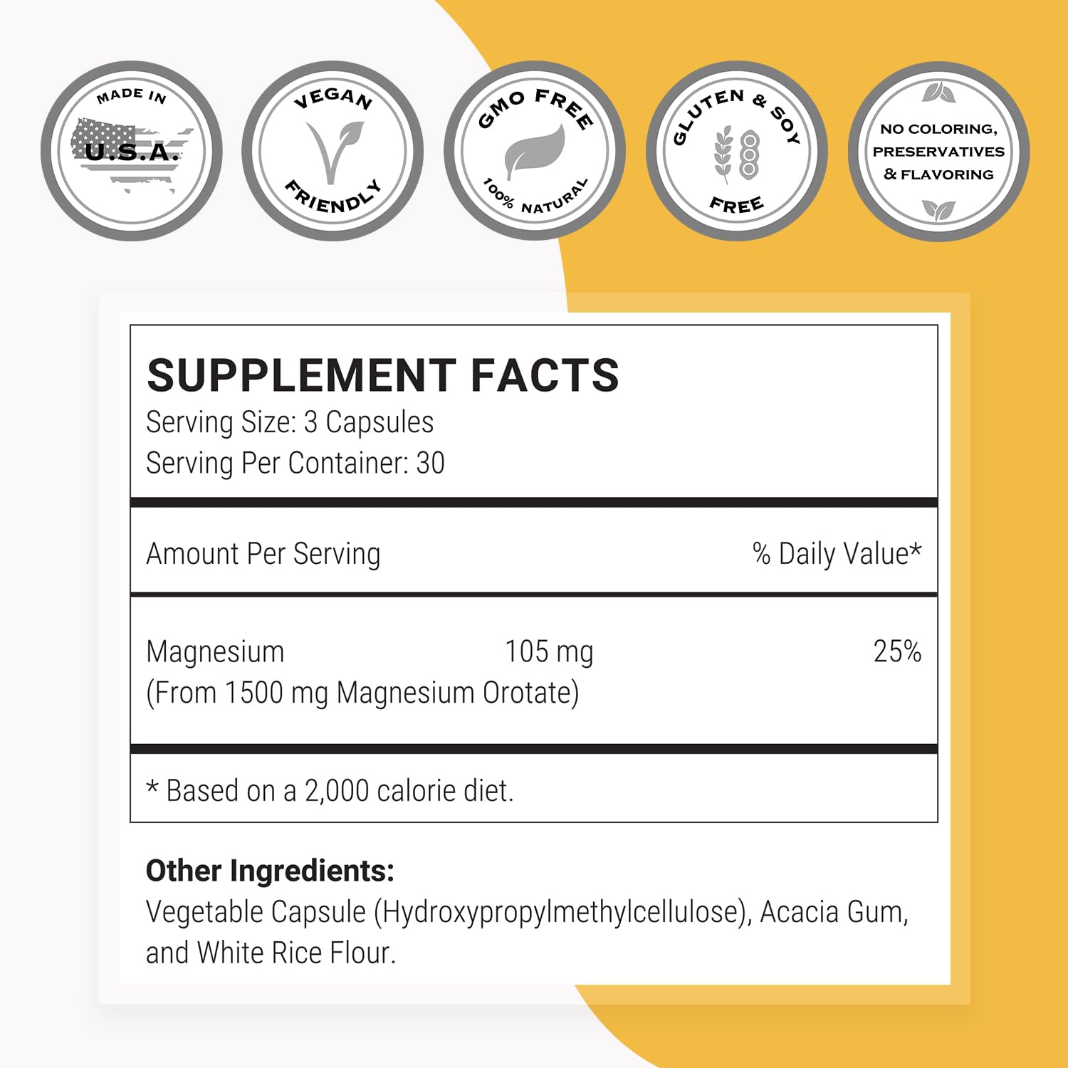 Supersmart Magnesium Orotate Capsules close-up