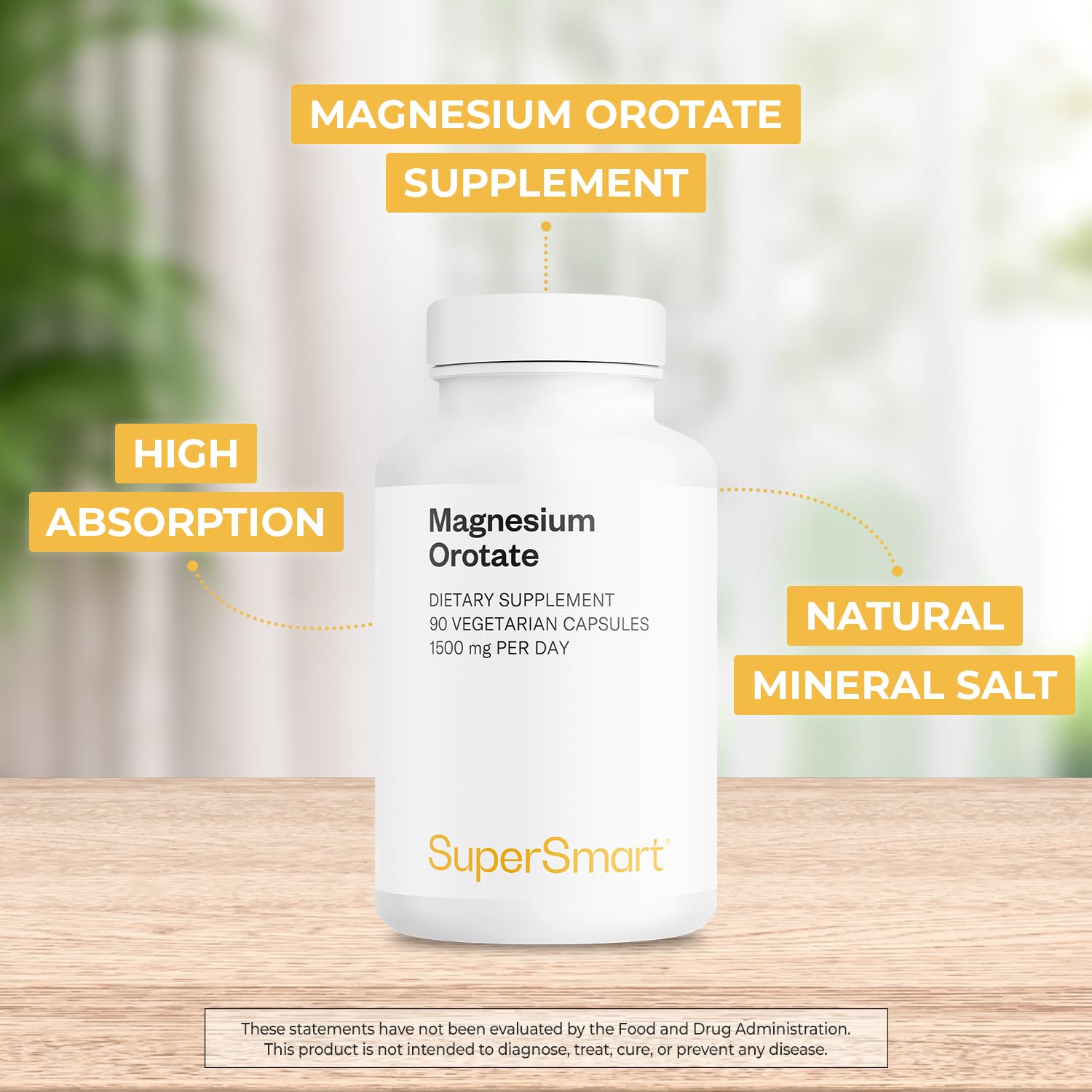 Supersmart Magnesium Orotate Capsules packaging