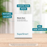 Supersmart Mastic Gum Capsules 500mg side view showing capsule details