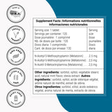 Supersmart Melatonin 2.5mg tablets on a wooden surface