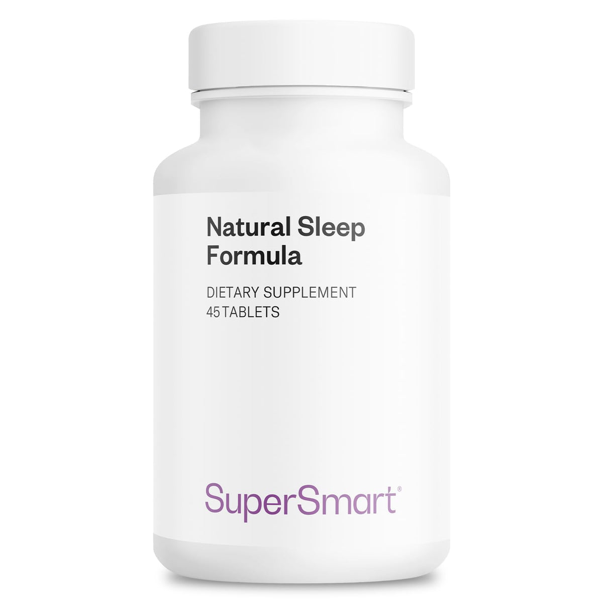 Supersmart Natural Sleep Formula 45 Tablets front view