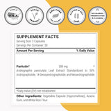 Supersmart Paractin Andrographis Paniculata Capsules bottle with label