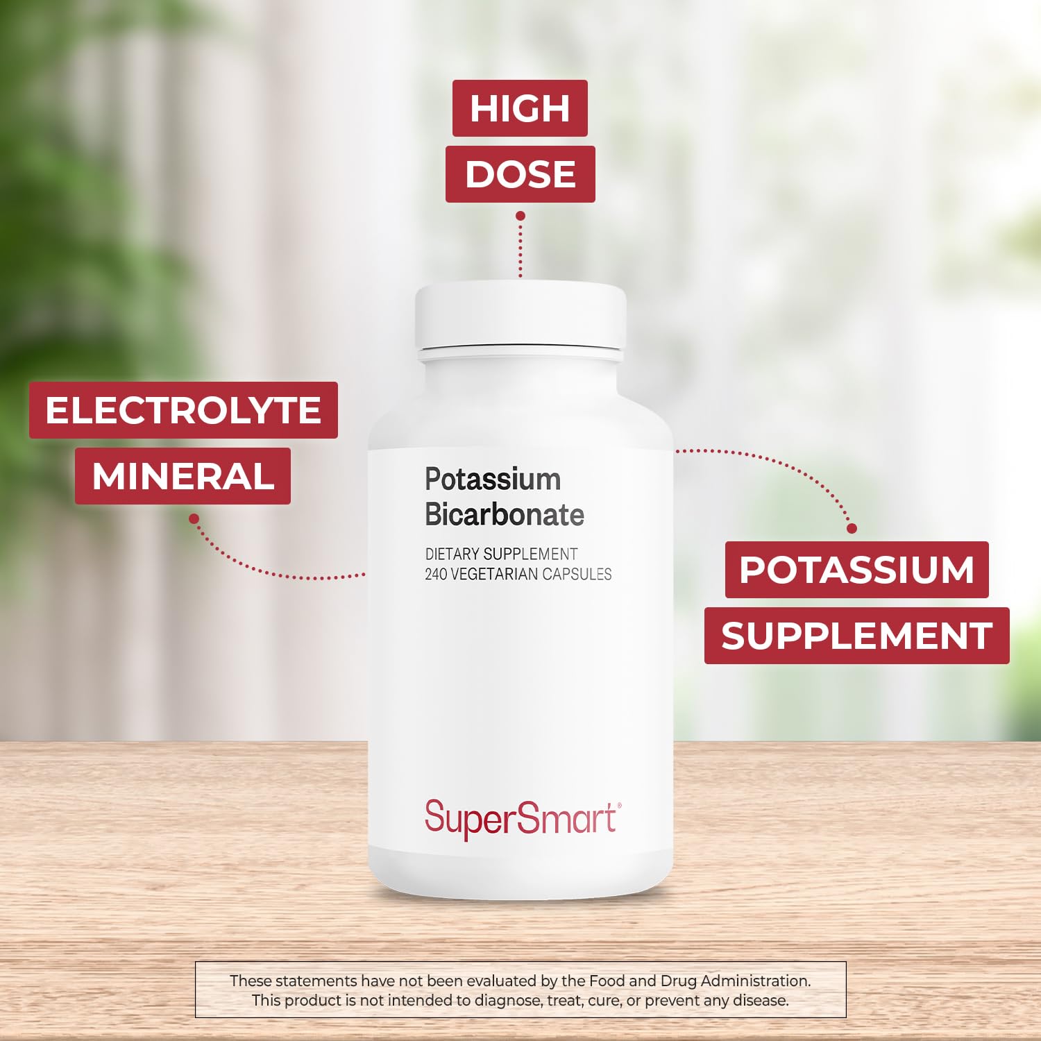 Supersmart Potassium Bicarbonate Supplement 5400mg side view