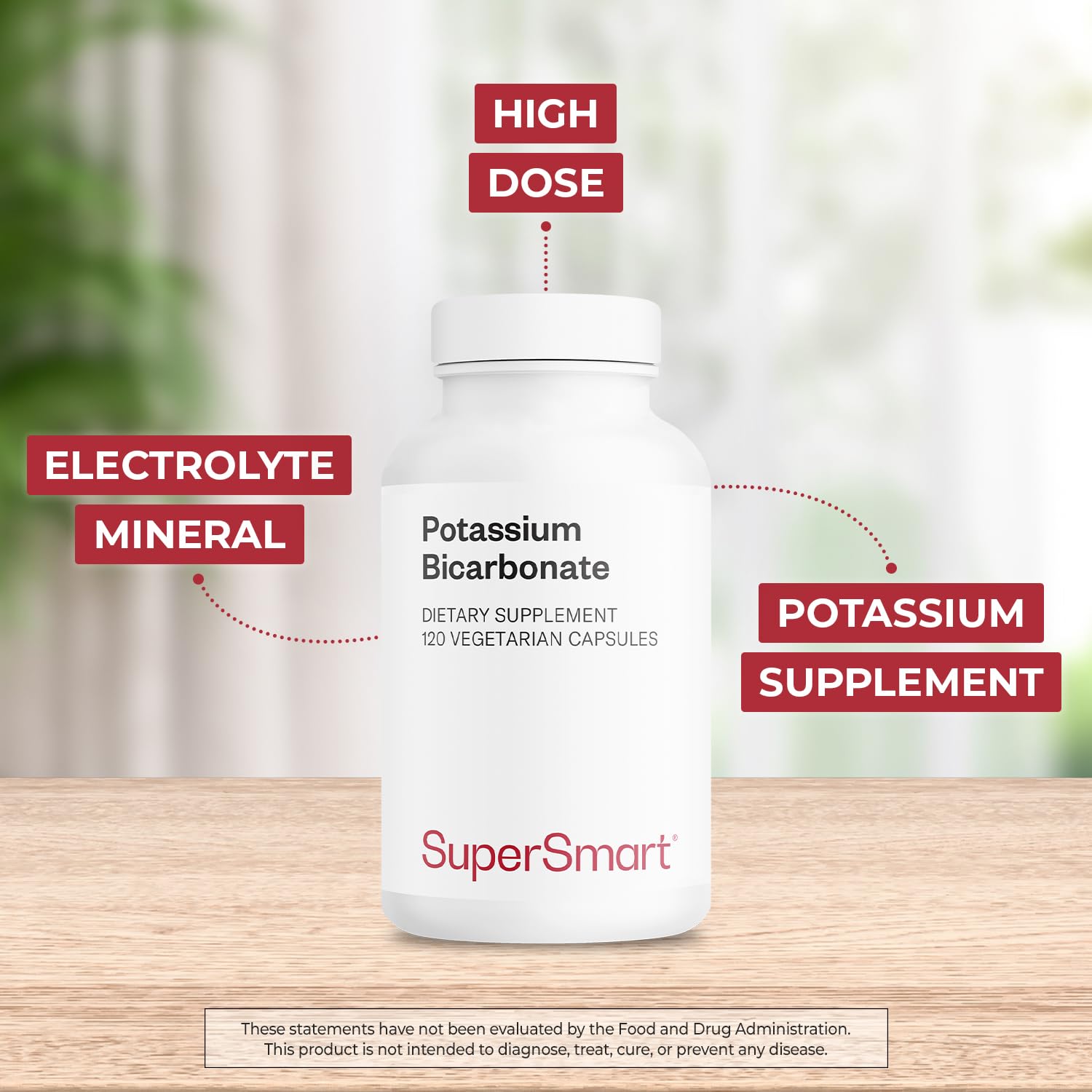 Supersmart Potassium Bicarbonate Supplement capsules close-up