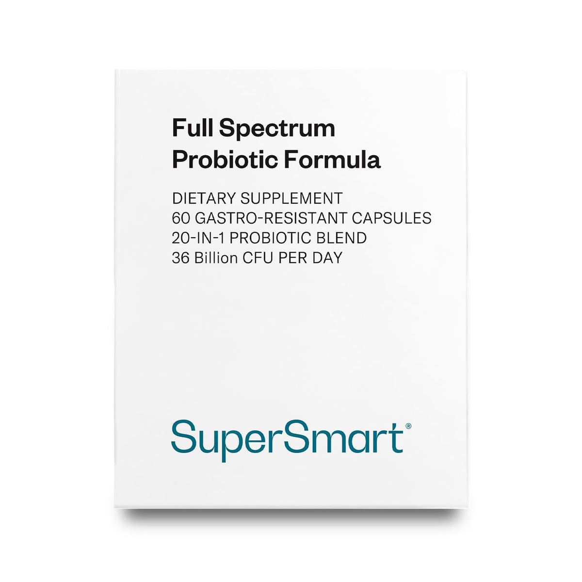 Supersmart Probiotic Supplement 30 capsules front view