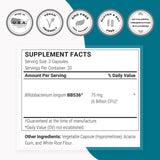 Supersmart Probiotic Supplement Bifidobacterium Longum 75mg capsules