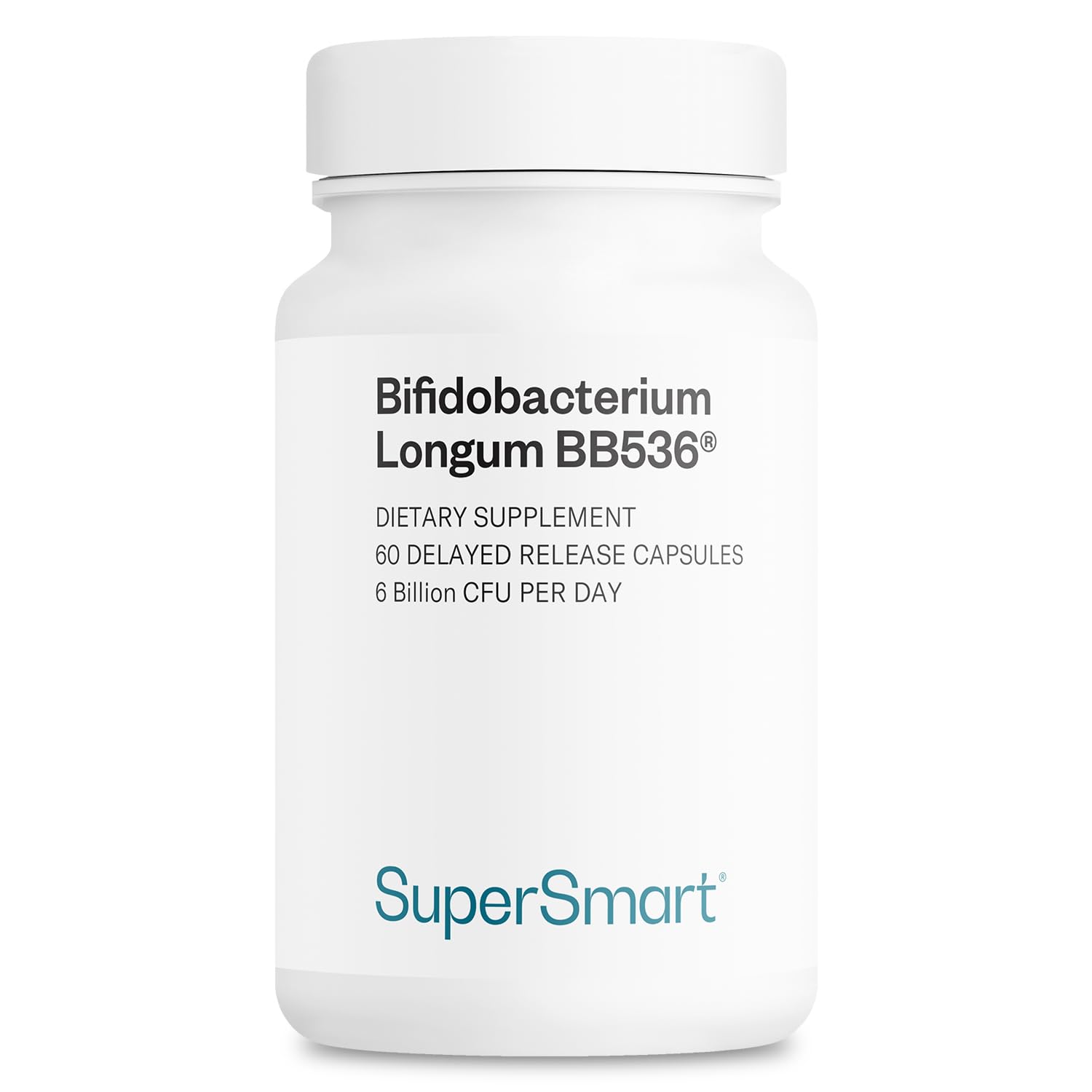 Supersmart Probiotic Supplement Bifidobacterium Longum 75mg front view