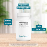 Supersmart Probiotic Supplement Bifidobacterium Longum 75mg side view