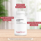 Supersmart Probiotic Supplement capsules close-up