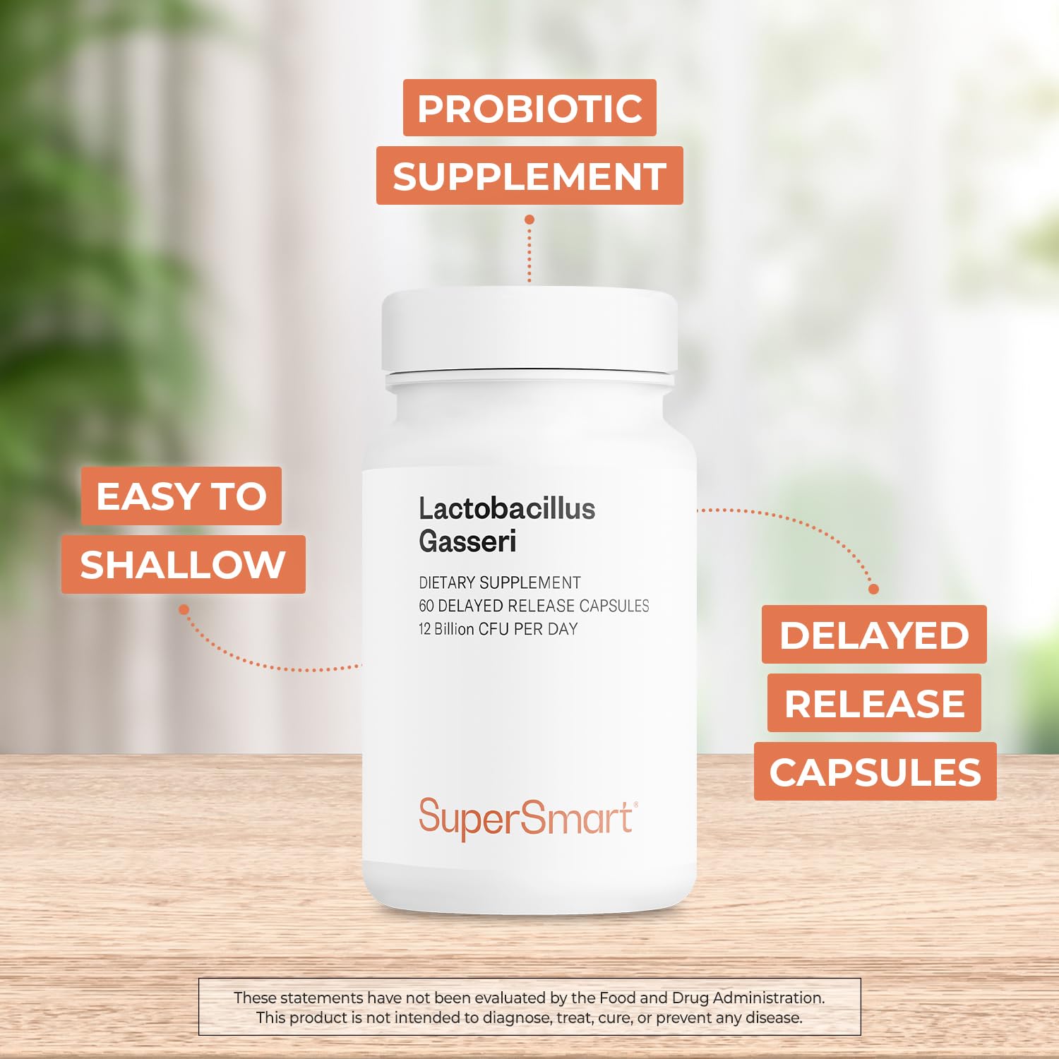 Supersmart Probiotic Supplement capsules in a bottle
