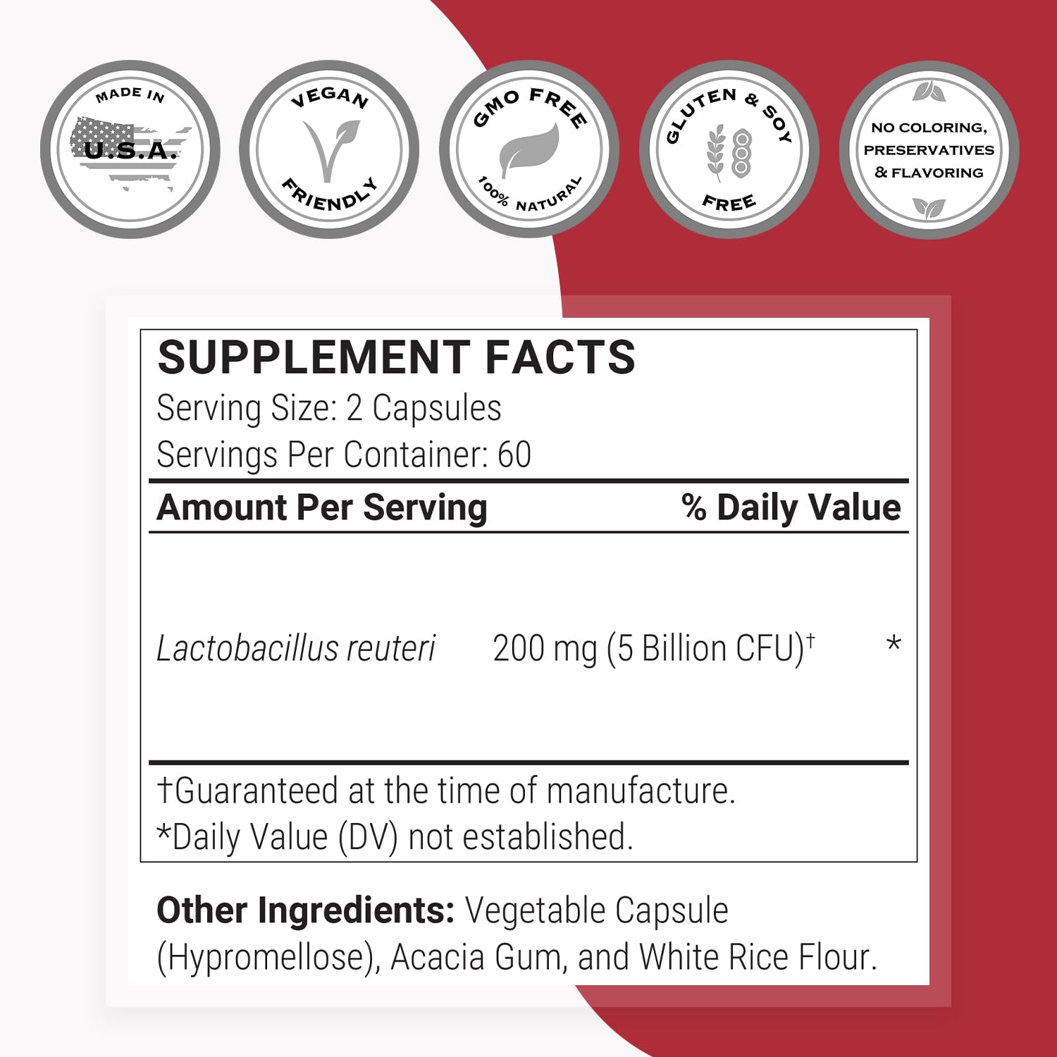 Supersmart Probiotic Supplement ingredients list