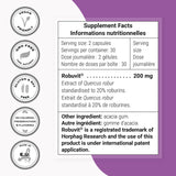 Supersmart Robuvit French Oak Wood Supplement 100mg capsule close-up