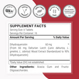 Supersmart Taxifolin Supplement back view with ingredient list
