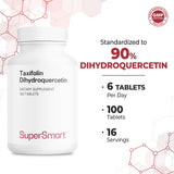 Supersmart Taxifolin Supplement close-up of tablets