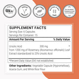 Supersmart Ursolic Acid Supplement 25% capsules close-up
