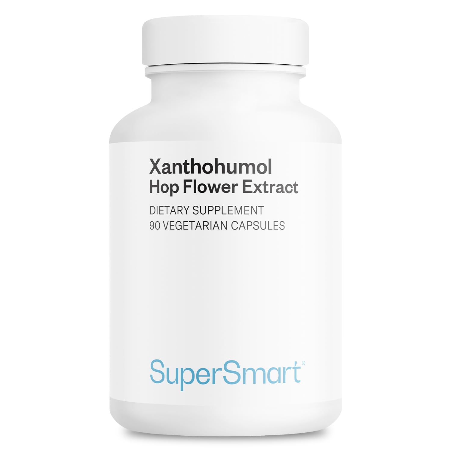 Supersmart Xanthohumol Hops Supplements front view with packaging