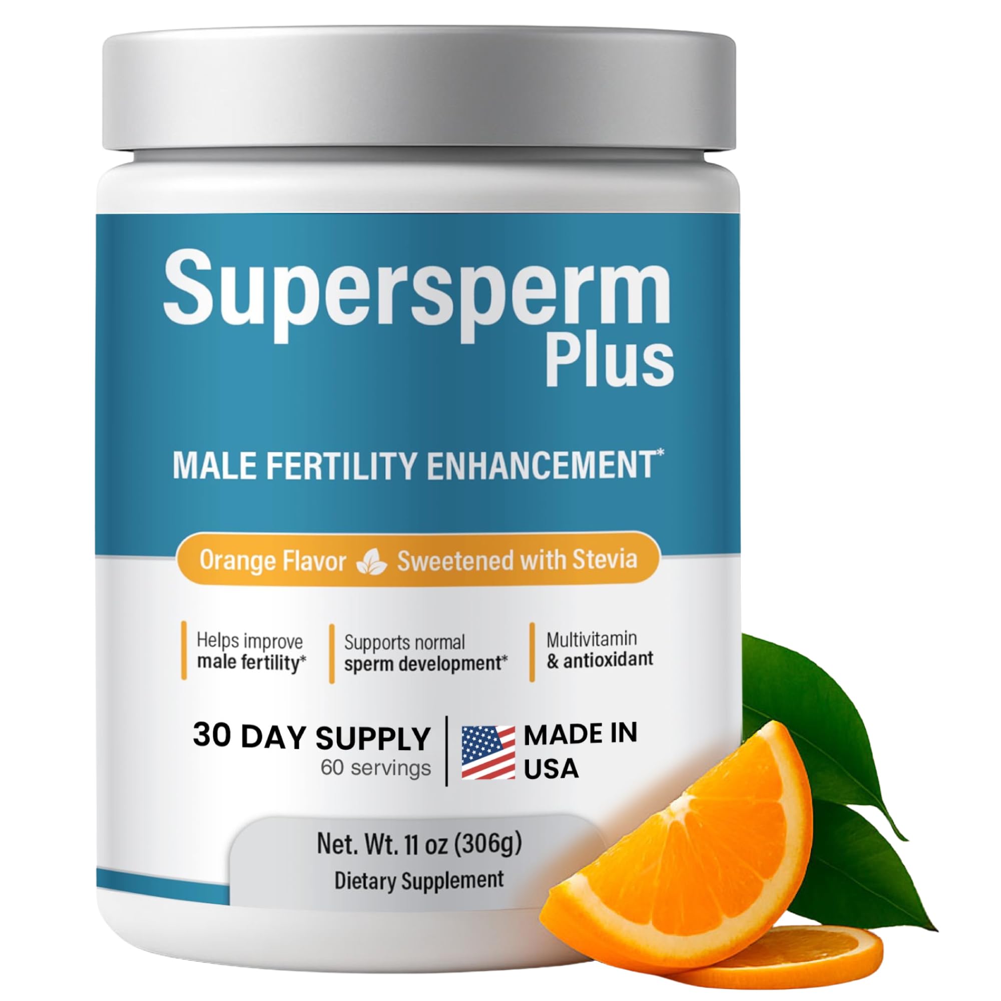 Supersperm Plus L-Arginine Supplement 399g front view