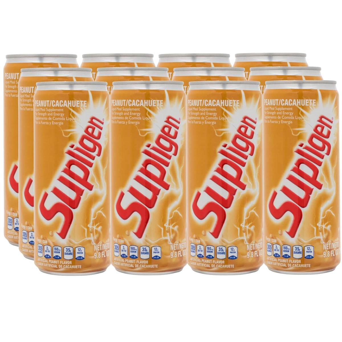 Supligen Peanut Liquid Meal Supplement 12-pack front view