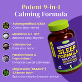 SUPLIMATE Sleep Supplement Capsules back view with dosage information