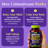 SUPLIMATE Sleep Supplement Capsules side view showing ingredients