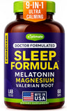 SUPLIMATE Sleep Supplement Capsules with a glass of water