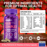 SUPLINT Biotin Hair Vitamin Supplement capsule close-up