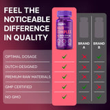 SUPLINT Biotin Hair Vitamin Supplement on a wooden table