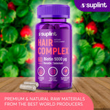 SUPLINT Biotin Hair Vitamin Supplement with lifestyle elements