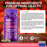 SUPLINT Biotin Hair Vitamin Supplement with natural background