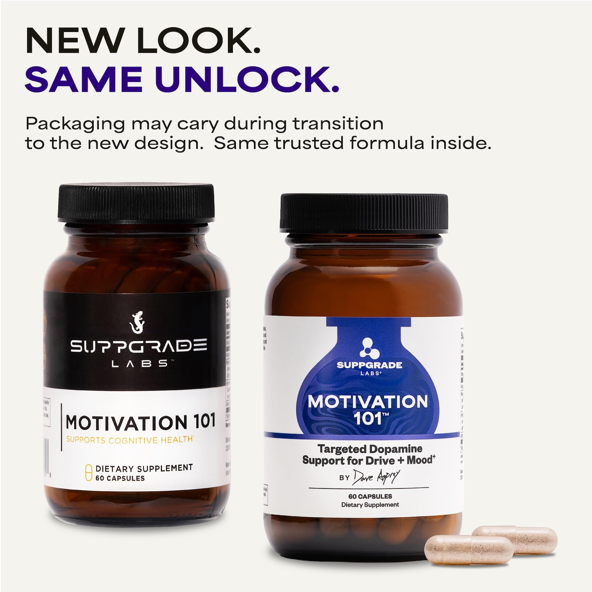 Suppgrade Labs Motivation 101 blended vitamin supplement side view