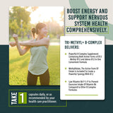 Supplement facts of Athelas Neutraceuticals Tri-Methyl+ B Complex